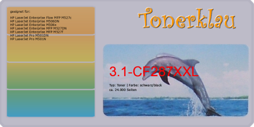 Toner 3.1-CF287XXL kompatibel mit HP CF287X / 87X