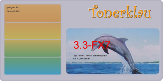 Toner 3.3-FX7 kompatibel mit Canon FX-7 / 7621A002 - EOL