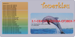 Tonerkassette 3.1-CE410X-CC530A-CF380X-718K-UNI kompatibel mit HP CE410X / 305X