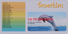 Toner 3.6-TN1050-4PACK [ 4er Pack ] kompatibel mit Brother TN-1050