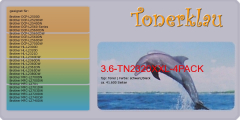 Toner 3.6-TN2320XXL-4PACK [ 4er Pack ] kompatibel mit Bro - EOL