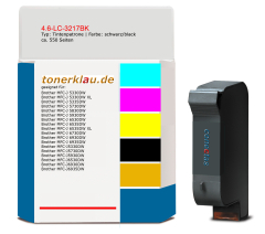 Tintenpatrone 4.6-LC-3217BK kompatibel mit Brother LC-3217BK / LC-3217