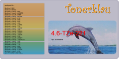Schriftband 4.6-TZe-221 kompatibel mit Brother TZe-221 / TZ-221